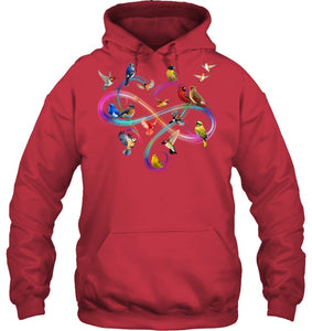 Bird Colorful Infinity Sign Hoodie