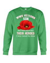 Load image into Gallery viewer, Wwii Veteran Son Gift For Veterab Mom Sweatshirt