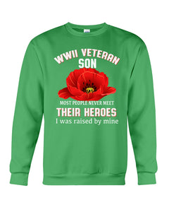 Wwii Veteran Son Gift For Veterab Mom Sweatshirt