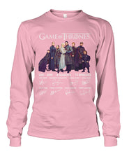 Load image into Gallery viewer, Game Of Throne Autograph 8 Years Anniversary T-Shirtr Unisex Long Sleeve