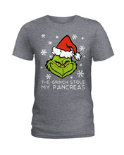 Load image into Gallery viewer, The Grinch Stole My Pancreas Ladies Tee