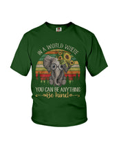 Load image into Gallery viewer, Elephant Be Kind Trending Quote Vintage T-Shirt Youth Tee