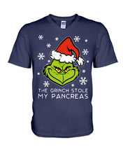 Load image into Gallery viewer, The Grinch Stole My Pancreas Guys V-Neck