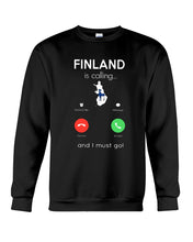 Load image into Gallery viewer, Finland Is Calling Funny Elf Christmas T-Shirt Sweatshirt