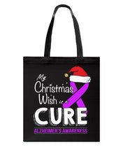 Load image into Gallery viewer, My Christmas Wish Is A Cure Basketweave Tote Bag