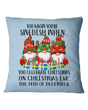 Load image into Gallery viewer, Swedish Christmas Gnome Cute Gift Tee Pillow Cover