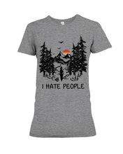Load image into Gallery viewer, I Hate People Printing T-Shirt Ladies Tee