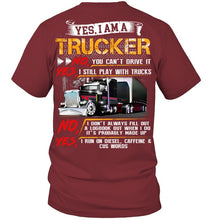 Load image into Gallery viewer, I Am A Trucker Guys V-Neck