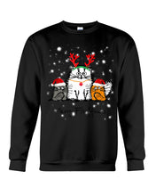 Load image into Gallery viewer, Merry Fluffmas Cute Cats Gift For Cat Lovers Sweatshirt