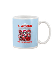 Load image into Gallery viewer, Woman Loves Ohio States Buckeyes American Football Ncaa 2019 T-Shirt Mug