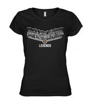 Load image into Gallery viewer, Os Legends Nfl Black T-Shirt Ladies V-Neck