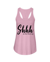 Load image into Gallery viewer, Shut The F Funny Quote T-Shirt Ladies Flowy Tank