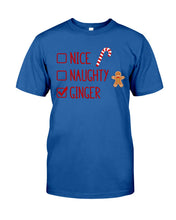 Load image into Gallery viewer, Nice Naughty Ginger Redhead T Shirt Guys Tee