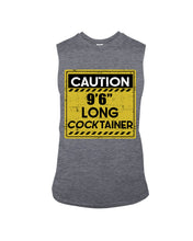 Load image into Gallery viewer, Caution 9&#39;6&#39;&#39; Long Cocktainer Black T-Shirt Unisex Long Sleeve