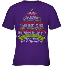 Load image into Gallery viewer, Christmas Tree Eleven Fabric Bundles T-Shirt Youth Tee