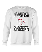 Load image into Gallery viewer, Redhead Unicorn Gift For Fans Funny T-Shirt Sweatshirt