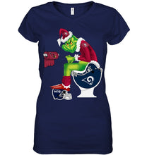 Load image into Gallery viewer, Funny Grinch San Francisco 49Ers Christmas Gift Tee Ladies V-Neck