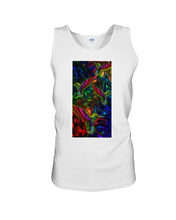Load image into Gallery viewer, Hummingbird Cosmic Light Color Black T-Shirt Unisex Tank Top