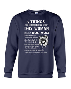 Dog Mom Gift For Dog Lovers Black Quote T-Shirt Sweatshirt