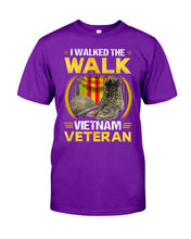 Load image into Gallery viewer, Walked The Walk Vietnam Veteran T-Shirt Guys Tee
