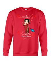 Load image into Gallery viewer, November Girl Sexy Beauty T-Shirt Sweatshirt