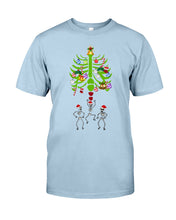 Load image into Gallery viewer, Merry Christmas Funny Dancing Skeleton Guys Tee