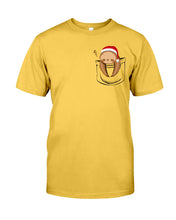 Load image into Gallery viewer, Pocket Slothmas Christmas Gift Funny T-Shirt Guys Tee