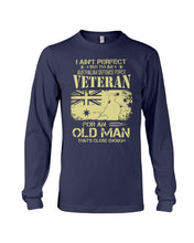 Load image into Gallery viewer, Veteran Australian Defence Force Gift For Grandpa Family Tee Unisex Long Sleeve