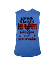 Load image into Gallery viewer, Happiness Is Being A Mom Grandma And Great Grandma Unisex Long Sleeve