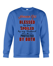 Load image into Gallery viewer, November Girl Blessed By Girl Spoiled By Husband Quote T-Shirt Sweatshirt
