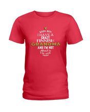 Load image into Gallery viewer, Finnish Crazy Grandma Gift For Grandma Family Ladies Tee