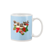 Load image into Gallery viewer, Yorkies In The Socks For Yorkie Lovers Christmas Gift Mug