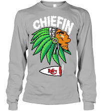 Load image into Gallery viewer, Chiefin Kansas City Chiefs Gift For Fans T-Shirt Unisex Long Sleeve