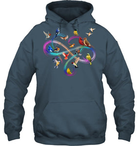 Bird Colorful Infinity Sign Hoodie