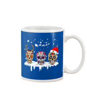 Load image into Gallery viewer, Merry Christmas Three Skulls Christmas T-Shirt Gift Mug