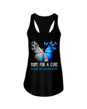 Load image into Gallery viewer, Hope For Cure Diabetes Awareness Ladies Flowy Tank