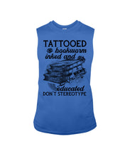 Load image into Gallery viewer, Tattooed Bookwarm Inked And Educated T-Shirt Unisex Long Sleeve