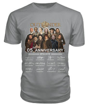 Load image into Gallery viewer, Outlander Tv Series 5 Years Anniversary 2014 - 2019 Autograph T-Shirt Guys Tee