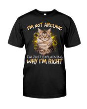 Load image into Gallery viewer, Cat Lovers T-Shirt Not Arguing Just Explaining Mug