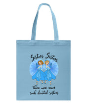 Load image into Gallery viewer, Sisters Sisters Fairy Tale Gift For Girls T-Shirt Basketweave Tote Bag