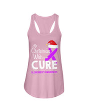 Load image into Gallery viewer, My Christmas Wish Is A Cure Ladies Flowy Tank