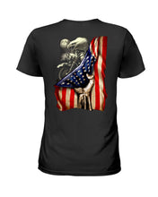 Load image into Gallery viewer, Biker Flag In Vain Gift For Bikers T-Shirt Ladies Tee