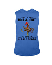 Load image into Gallery viewer, Chicken Roll A Joint Funny Quote T-Shirt For Friends Family Unisex Long Sleeve
