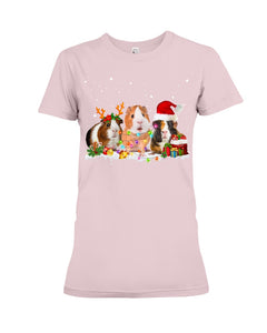 Cute Guinea Pigs Christmas Gift For Guinea Pigs Lovers Ladies Tee