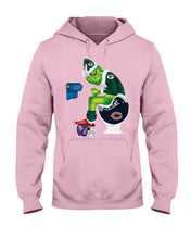 Load image into Gallery viewer, Grinch Green Bay Packers Funny Tee Hoodie