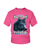 Load image into Gallery viewer, Wolf Lovers Trending Quote Tee Youth Tee