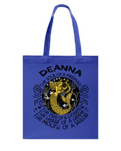 Load image into Gallery viewer, Deanna The Soul Of Mermaid Horoscope T-Shirt Basketweave Tote Bag
