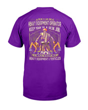 Load image into Gallery viewer, Heavy Equipment Operator Black T-Shirt Guys Tee