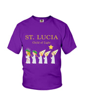Load image into Gallery viewer, St Lucia Child Of Light God Jesus Christmas Gift Youth Tee