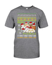 Load image into Gallery viewer, Cute Hamster Merry Christmas Gift For Hamster Lovers T-Shirt Guys Tee